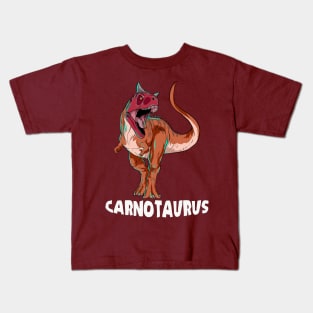 Carnotaurus Dinosaur Design Kids T-Shirt